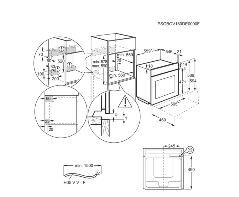 AEG Combi : oven + stoom TB 8SB73 ZAB