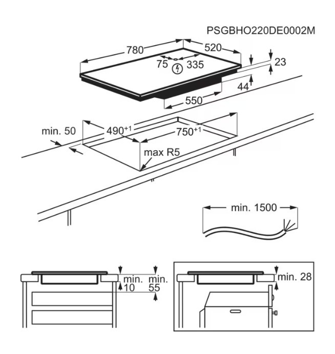 AEG Kookplaat inductie TI 84IB10 FB