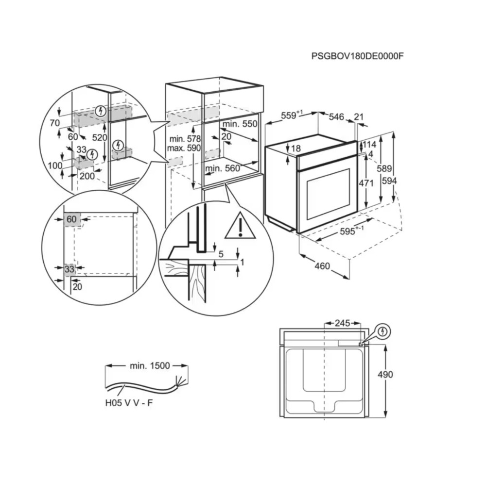 AEG Combi : oven + stoom TP 9SB831 AB
