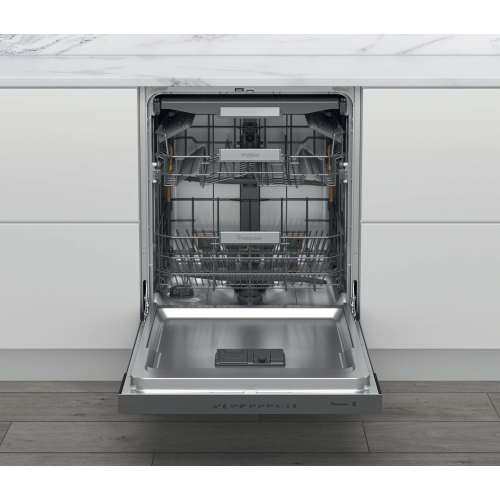 Whirlpool Vaatwasser integre. 60cm frontbediening WBO 3T133 PFX