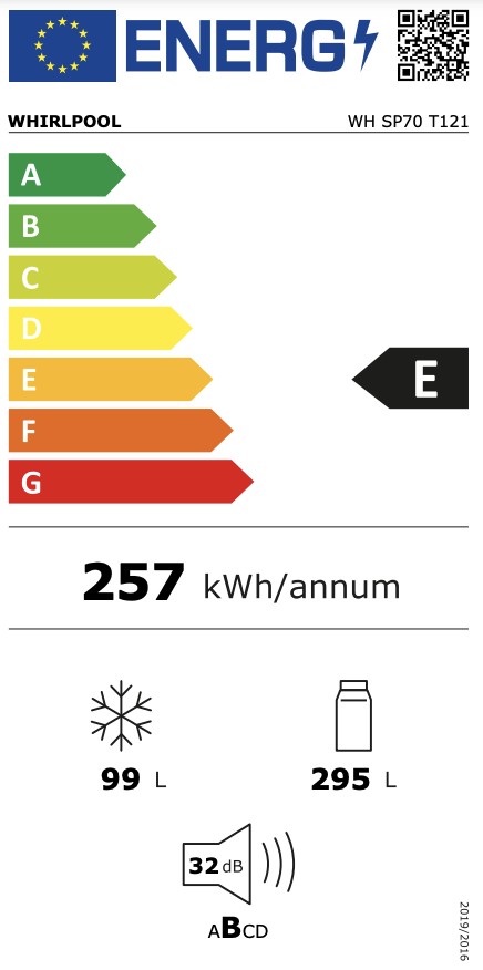 Whirlpool Koelvriescombinaties inbouw WHSP 70T 121