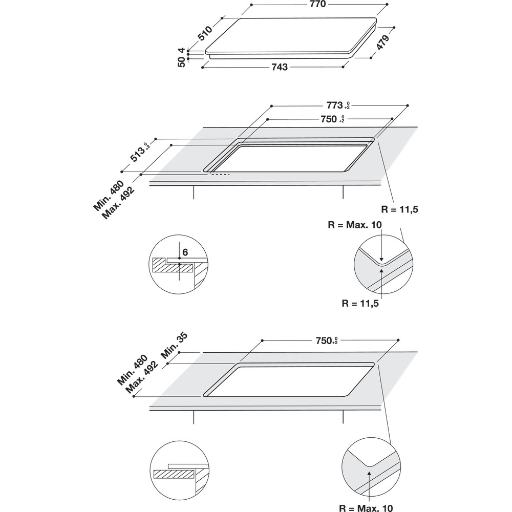 Whirlpool Kookplaat inductie WLB 2977 NE