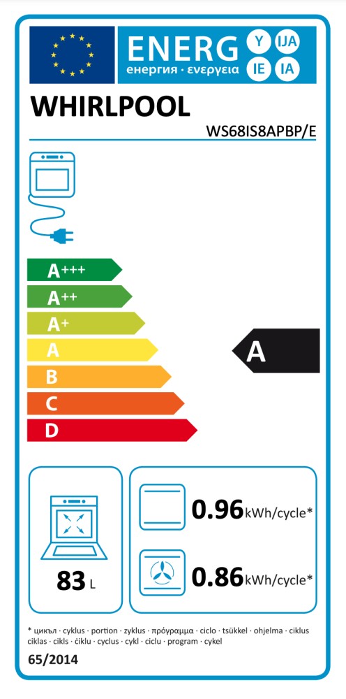 Whirlpool Fornuis inductie kookplaat WS 68IS8 APBP